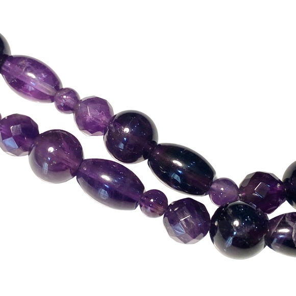 Jay King 925 Amethyst Purple Double Strand Beaded Necklace - Picture 11 of 16